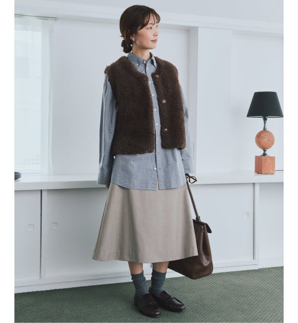 SLOBE IENA「《追加》グラフチェックオーバーシャツ」|シャツ・ブラウス|