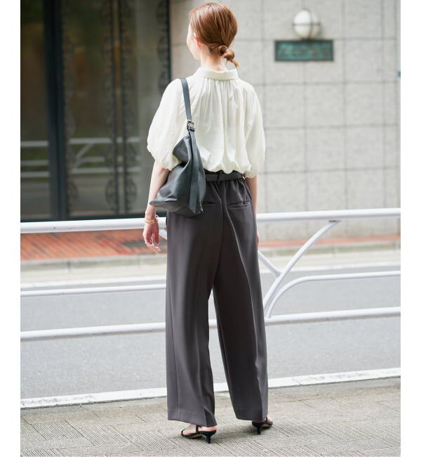 SLOBE IENA「《追加》PEツイルイージースラックス」|スラックス|