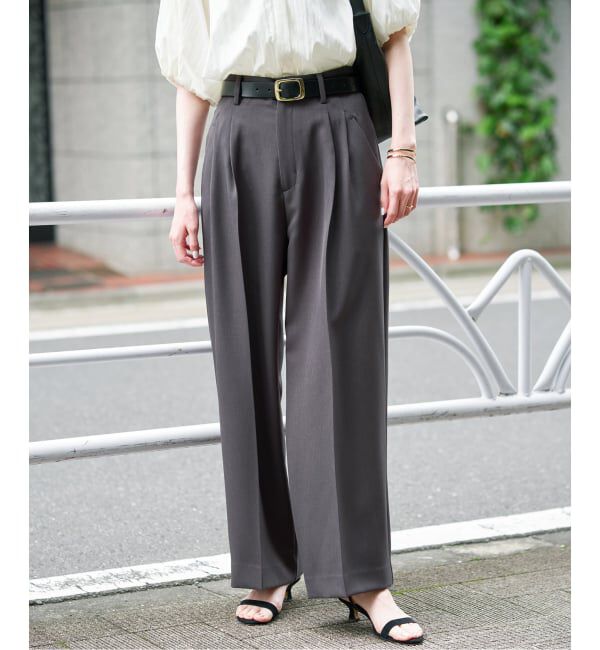 SLOBE IENA「《追加》PEツイルイージースラックス」|スラックス|