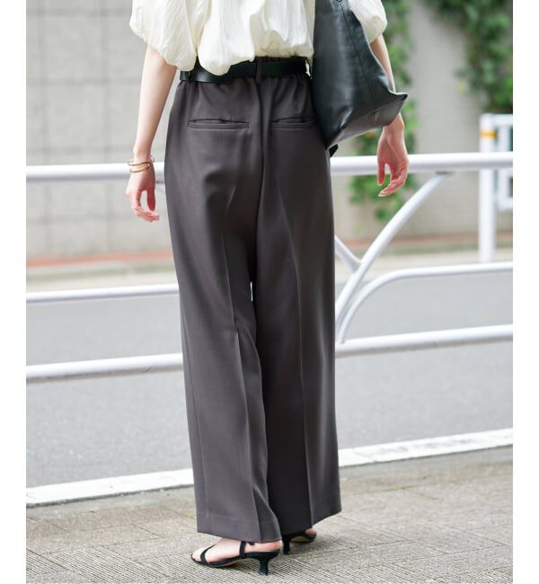 SLOBE IENA「《追加》PEツイルイージースラックス」|スラックス|