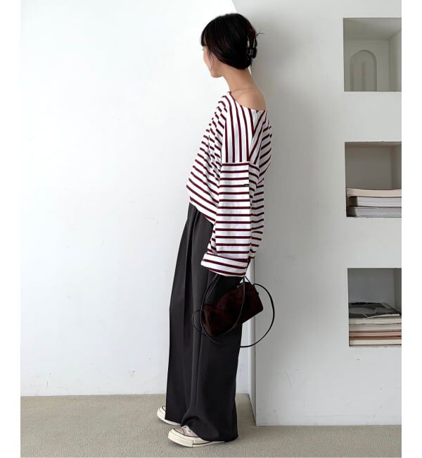 SLOBE IENA「《追加》PEツイルイージースラックス」|スラックス|