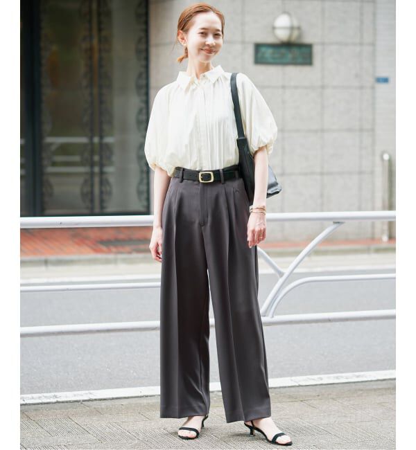 SLOBE IENA「《追加》PEツイルイージースラックス」|スラックス|