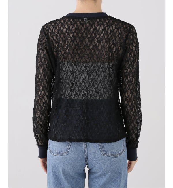 SLOBE IENA「nap/ナップ Contrast Lace Crew Top  5641004」|その他|