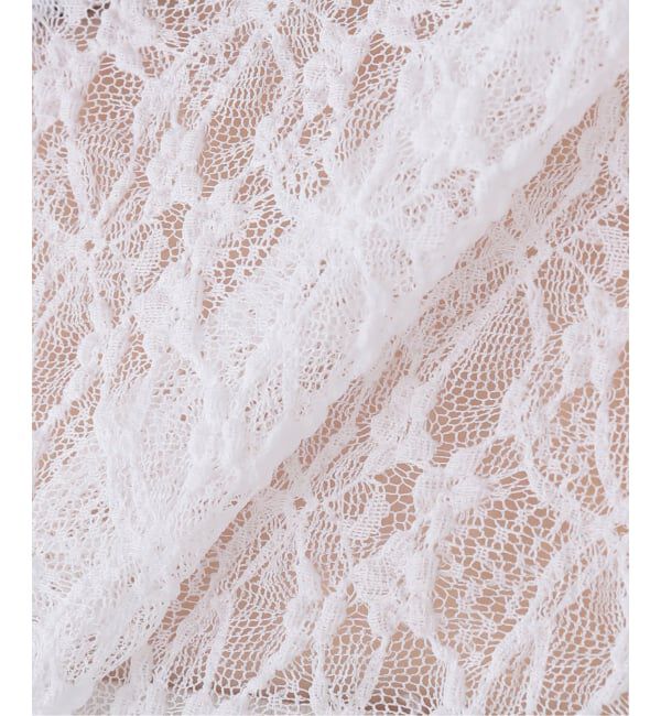 SLOBE IENA「nap/ナップ Contrast Lace Crew Top  5641004」|その他|