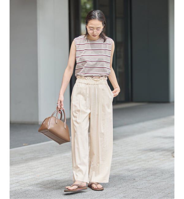 JOURNAL STANDARD「《追加》ウォッシャブルコットンリネンVISストレートパンツ」|その他|