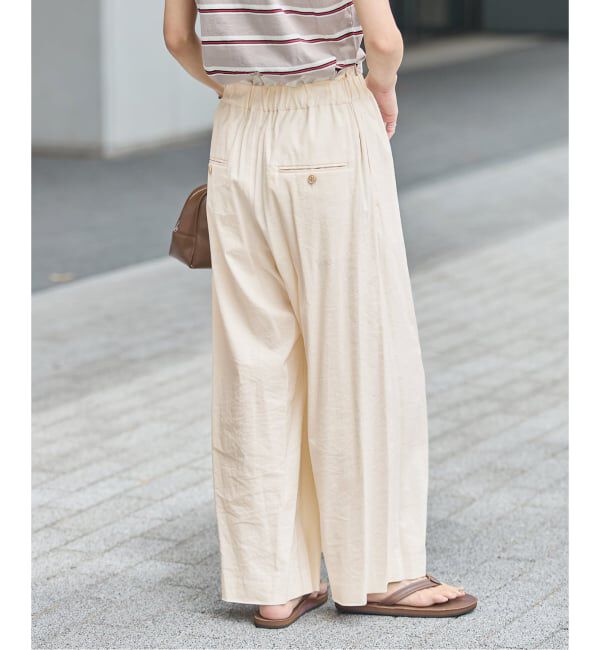 JOURNAL STANDARD「《追加》ウォッシャブルコットンリネンVISストレートパンツ」|その他|