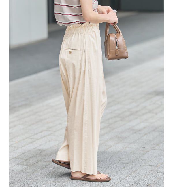 JOURNAL STANDARD「《追加》ウォッシャブルコットンリネンVISストレートパンツ」|その他|
