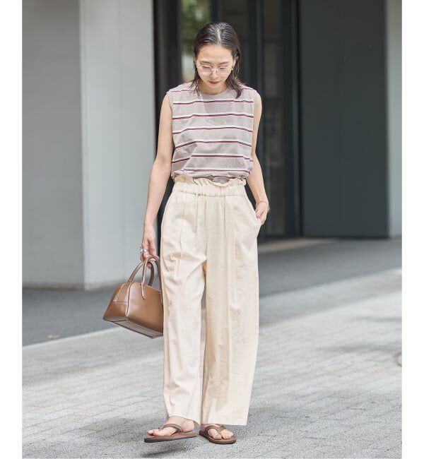 JOURNAL STANDARD「《追加》ウォッシャブルコットンリネンVISストレートパンツ」|その他|