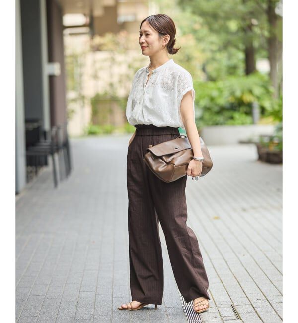 JOURNAL STANDARD「《追加》ウォッシャブルコットンリネンVISストレートパンツ」|その他|