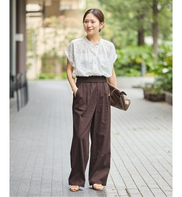 JOURNAL STANDARD「《追加》ウォッシャブルコットンリネンVISストレートパンツ」|その他|