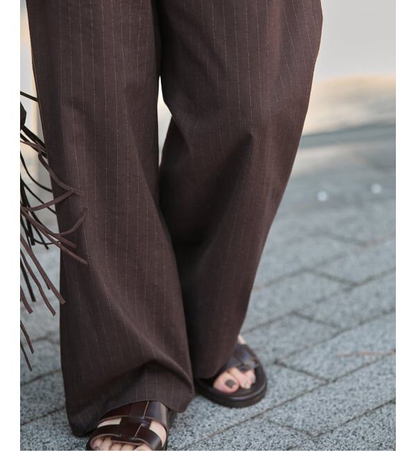 JOURNAL STANDARD「《追加》ウォッシャブルコットンリネンVISストレートパンツ」|その他|