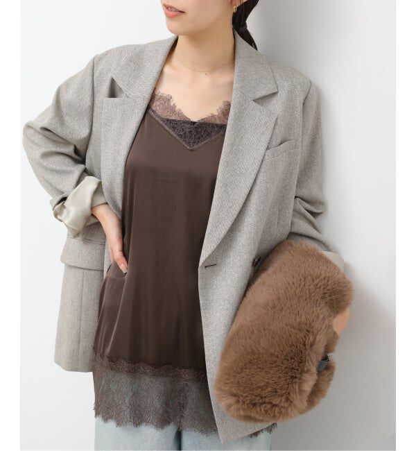 JOURNAL STANDARD relume「《追加2》サテンレースキャミチュニック」|キャミソール|