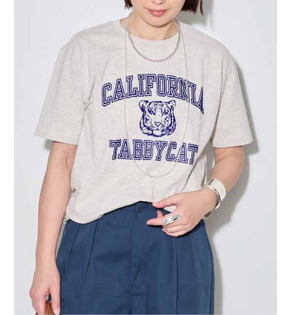 journal standard L'essage「【MIXTA/ミクスタ】CALIFORNIA TABBY CAT CREW Tシャツ」|Tシャツ・カットソー|