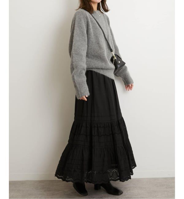JOURNAL STANDARD relume「《WEB限定追加3》コットンボイルタック刺繍ロングスカート」|スカート|