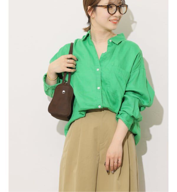 JOURNAL STANDARD relume「《追加2》カラーリネンオーバーサイズシャツ」|シャツ・ブラウス|