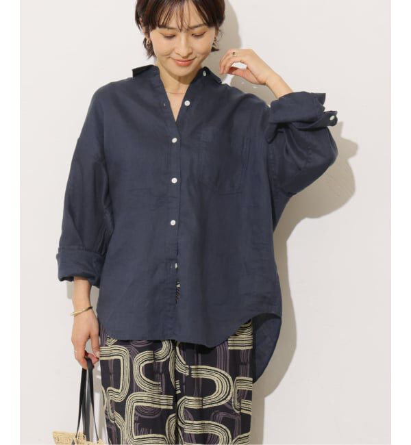 JOURNAL STANDARD relume「《追加2》カラーリネンオーバーサイズシャツ」|シャツ・ブラウス|