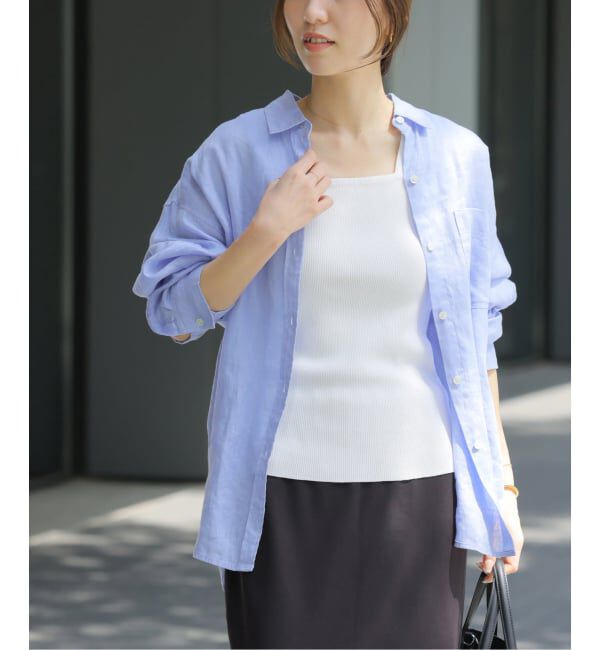 JOURNAL STANDARD relume「《追加2》カラーリネンオーバーサイズシャツ」|シャツ・ブラウス|