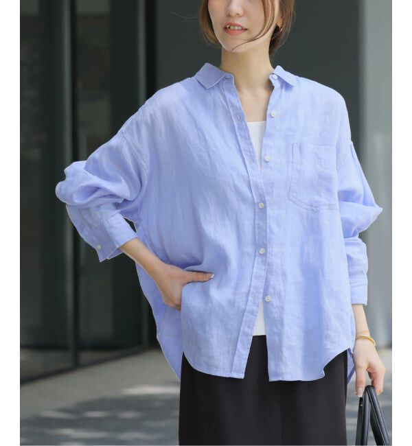 JOURNAL STANDARD relume「《追加2》カラーリネンオーバーサイズシャツ」|シャツ・ブラウス|