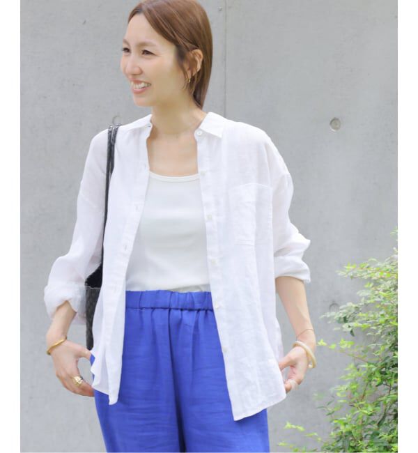 JOURNAL STANDARD relume「《追加2》カラーリネンオーバーサイズシャツ」|シャツ・ブラウス|
