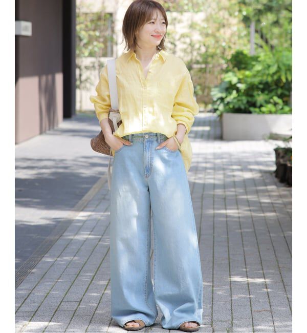 JOURNAL STANDARD relume「《追加2》カラーリネンオーバーサイズシャツ」|シャツ・ブラウス|