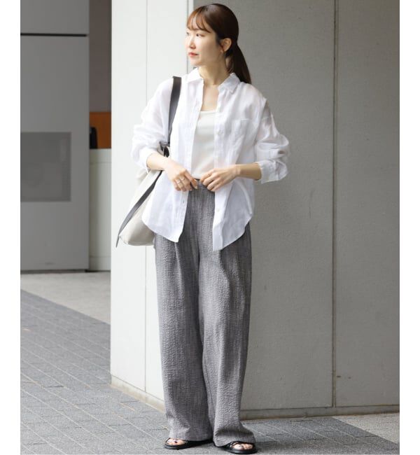 JOURNAL STANDARD relume「《追加2》カラーリネンオーバーサイズシャツ」|シャツ・ブラウス|