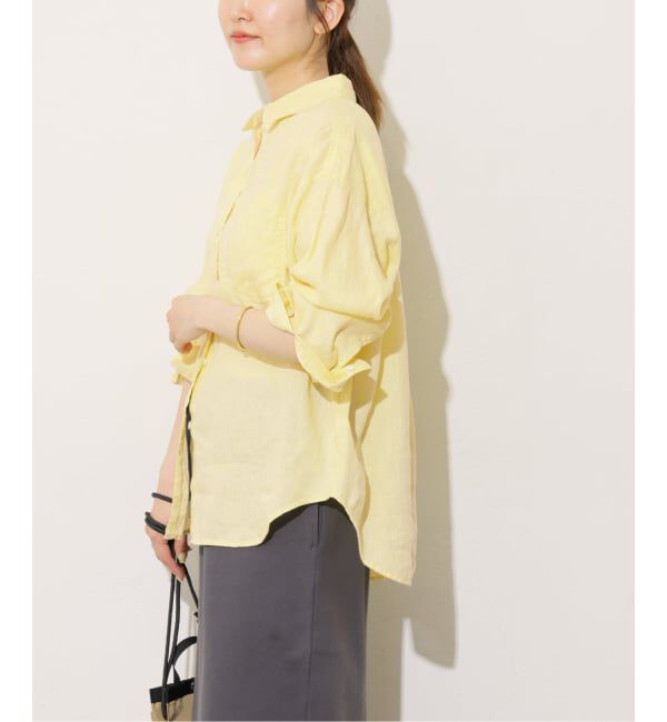 JOURNAL STANDARD relume「《追加2》カラーリネンオーバーサイズシャツ」|シャツ・ブラウス|