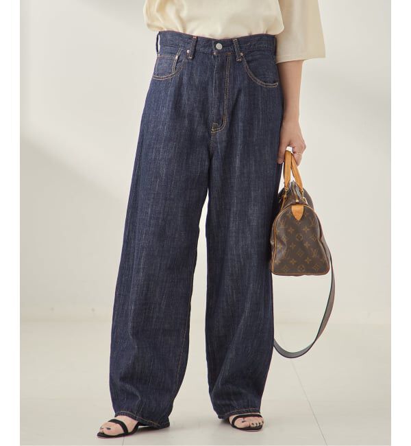 journal standard L'essage「《追加》8ozデニムバルーンパンツ」|デニム|ネイビー
