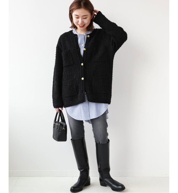 JOURNAL STANDARD relume「《WEB限定追加予約3》TWEEDYニットジャケット」|カーディガン|
