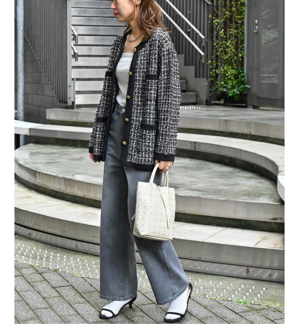 JOURNAL STANDARD relume「《WEB限定追加予約3》TWEEDYニットジャケット」|カーディガン|