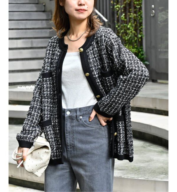 JOURNAL STANDARD relume「《WEB限定追加予約3》TWEEDYニットジャケット」|カーディガン|