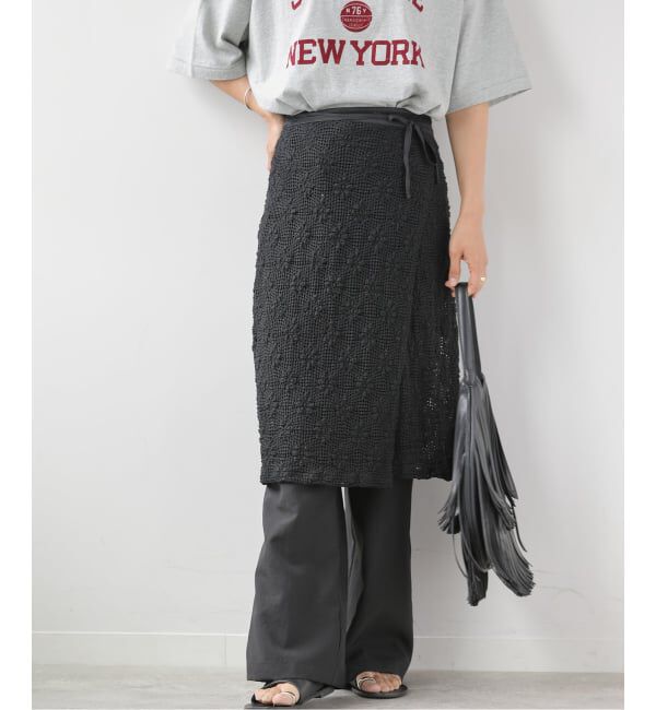 JOURNAL STANDARD relume「シャーリングメッシュレースラップスカート」|スカート|