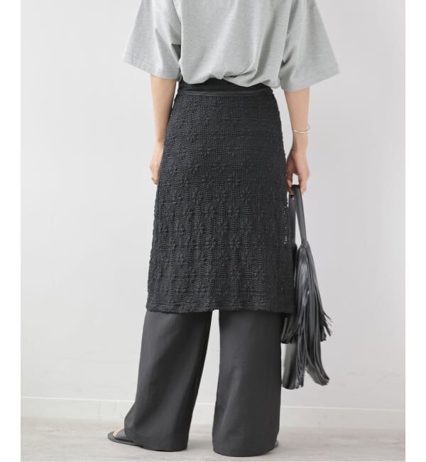 JOURNAL STANDARD relume「シャーリングメッシュレースラップスカート」|スカート|