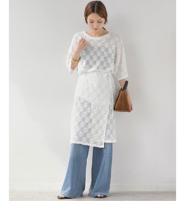 JOURNAL STANDARD relume「シャーリングメッシュレースラップスカート」|スカート|
