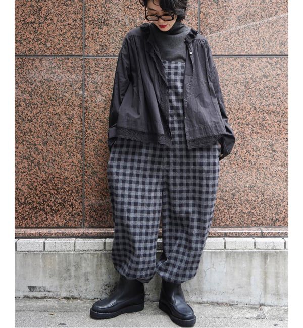 シャギーチェック フィッシャーオーバーオール（journal standard luxe