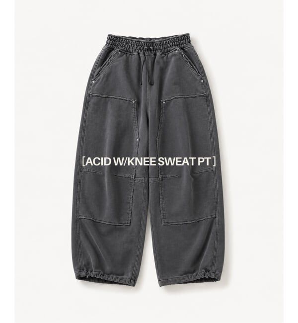 JOURNAL STANDARD「《予約》アシッド ダブル ニー スウェット パンツ」|その他|ブラック A