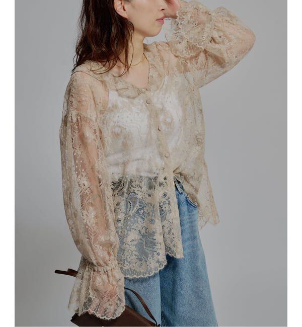 journal standard L'essage「《予約》L' ESSENTIAL リバーレースブラウス」|シャツ・ブラウス|