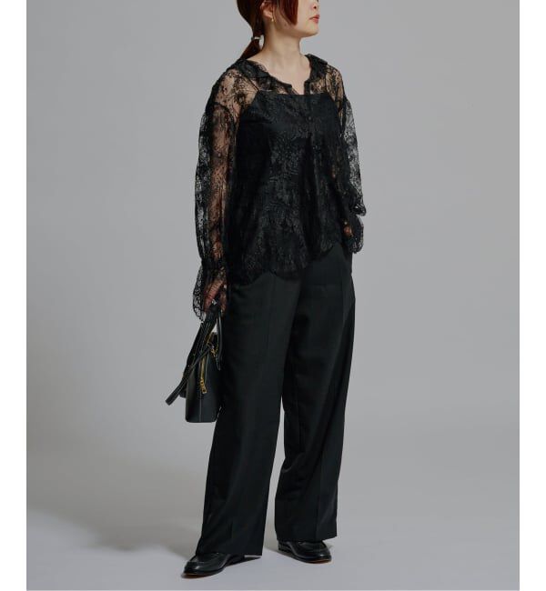 journal standard L'essage「《予約》L' ESSENTIAL リバーレースブラウス」|シャツ・ブラウス|