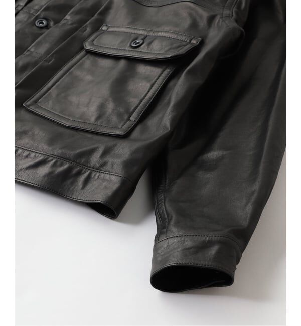JOURNAL STANDARD「A LEATHER / エーレザー Trucker Jacket」|ライダースジャケット|