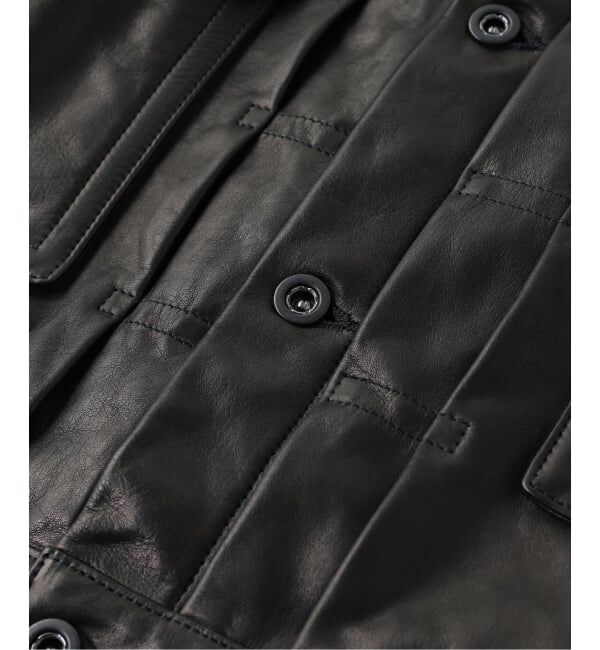 JOURNAL STANDARD「A LEATHER / エーレザー Trucker Jacket」|ライダースジャケット|