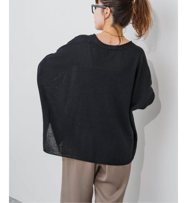 Spick and Span「《新色有り / 追加》コットンリネンギマオーバーサイズカーディガン」|カーディガン|