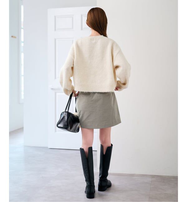 U by SPICK&SPAN「《予約》ラップミニスカート」|スカート|