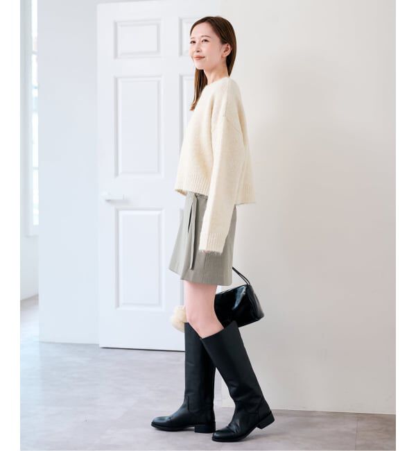 U by SPICK&SPAN「《予約》ラップミニスカート」|スカート|