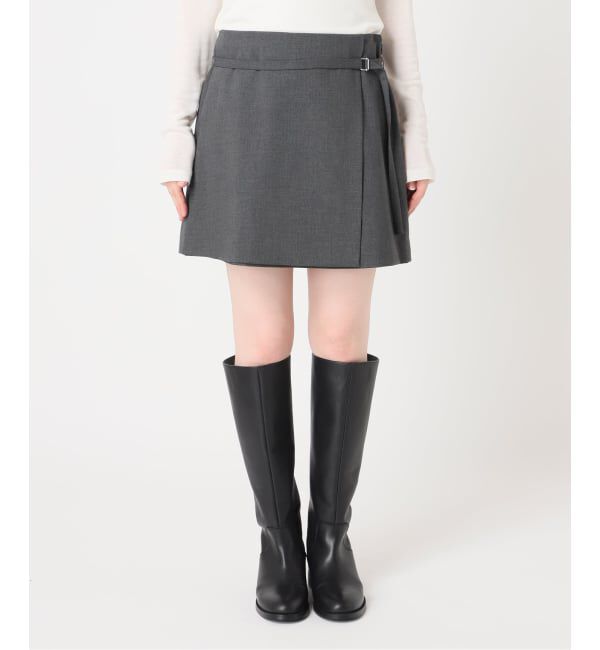 U by SPICK&SPAN「《予約》ラップミニスカート」|スカート|
