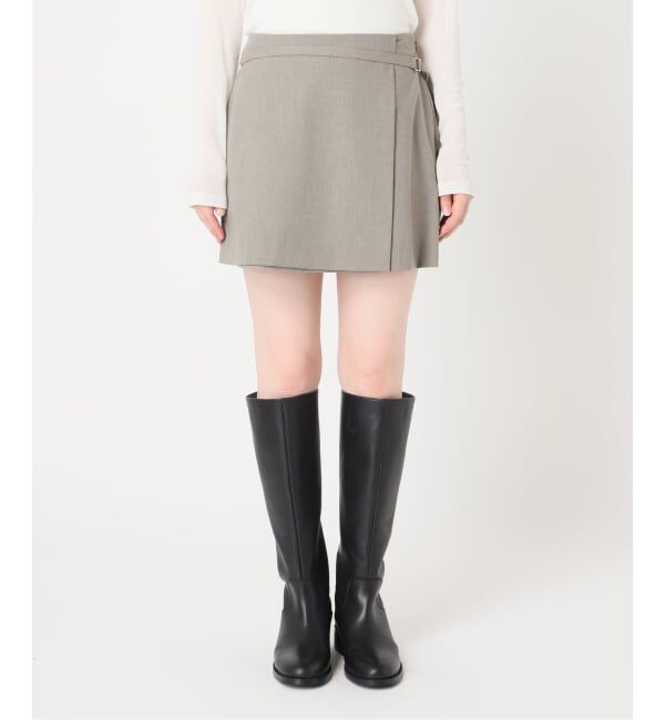U by SPICK&SPAN「《予約》ラップミニスカート」|スカート|