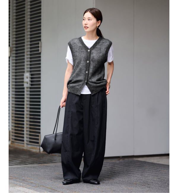 FRAMeWORK「アルパカMIXシアー2WAY VEST」|ニット・セーター|
