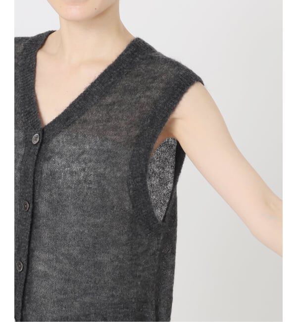 FRAMeWORK「アルパカMIXシアー2WAY VEST」|ニット・セーター|
