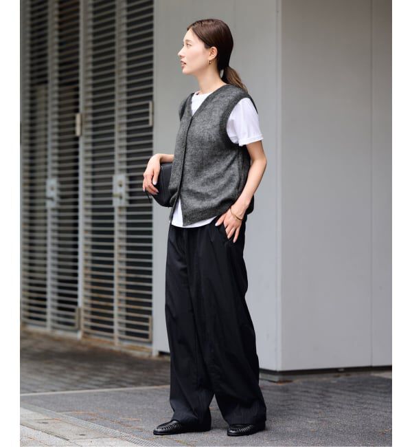 FRAMeWORK「アルパカMIXシアー2WAY VEST」|ニット・セーター|