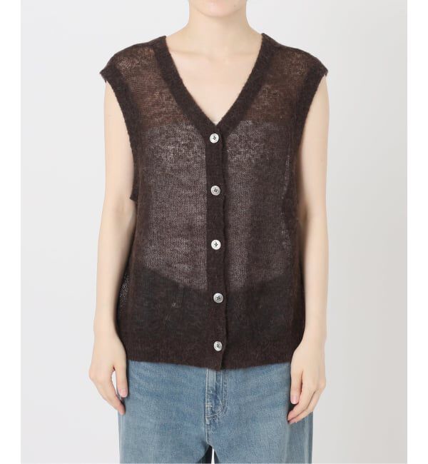 FRAMeWORK「アルパカMIXシアー2WAY VEST」|ニット・セーター|