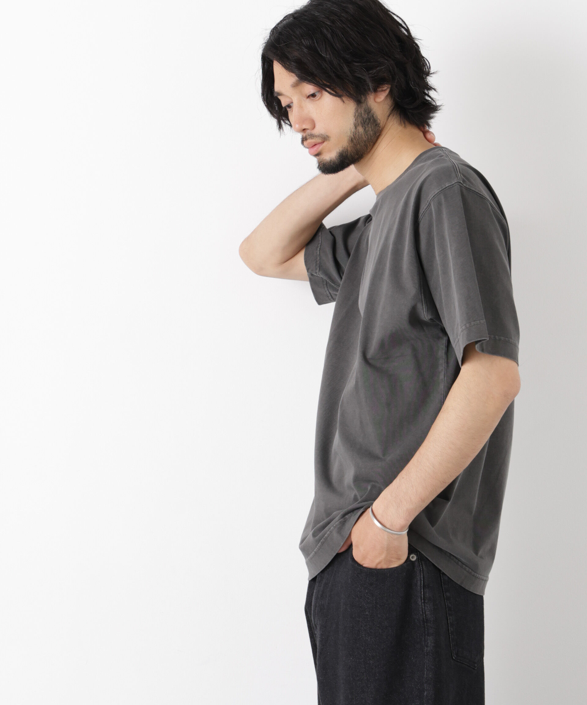 NANO universe「オーバーダイ フェードTシャツ 半袖」|Tシャツ・カットソー|