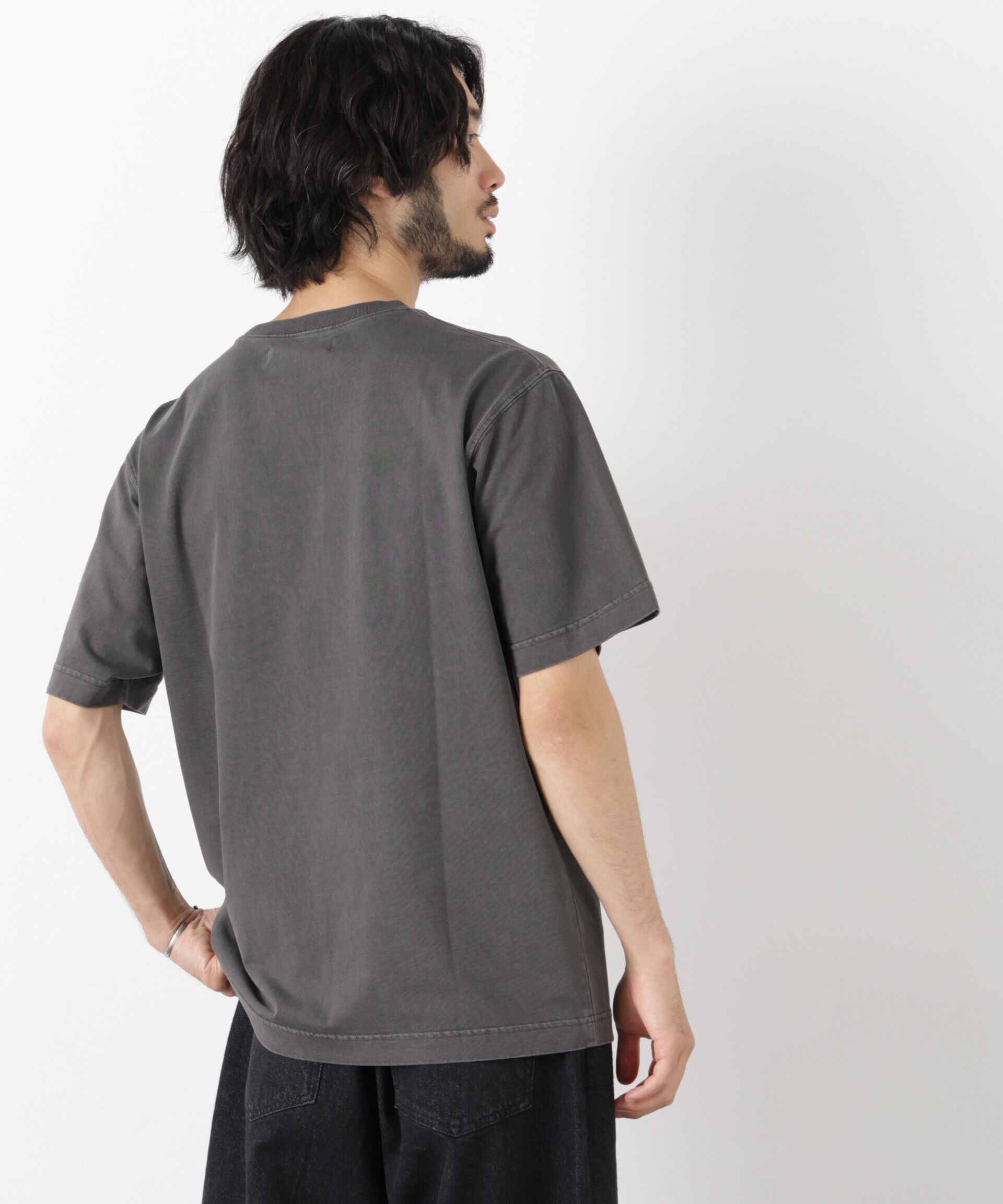 NANO universe「オーバーダイ フェードTシャツ 半袖」|Tシャツ・カットソー|